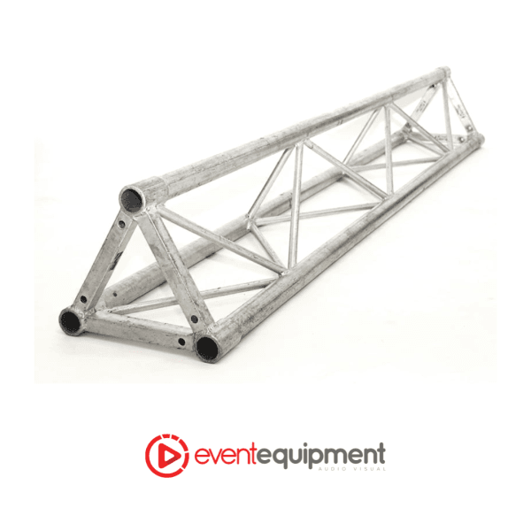 2.5 metre silver aluminium tri truss section with 300mm profile, available for hire in Melbourne, Sydney, and Brisbane