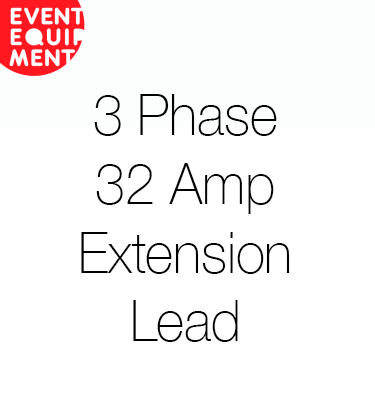 3 Phase Extension Lead