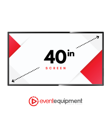 Hire our 40 inch TV screens and monitors in Melbourne, Sydney and Brisbane