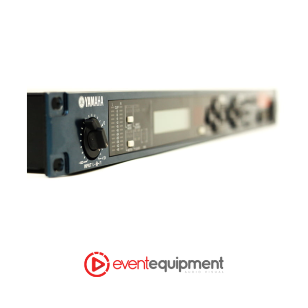 Close-up view of Yamaha SPX2000 audio effects processor for hire in Melbourne, Sydney, and Brisbane – front panel detail and input controls.
