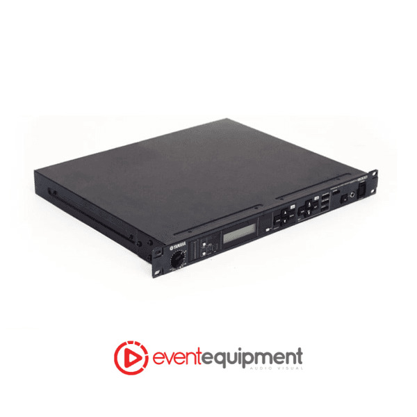 Yamaha SPX2000 rack-mounted audio effects processor shown from side angle for event audio hire in Melbourne, Sydney, and Brisbane.
