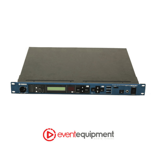 Yamaha SPX2000 digital effects processor top view, available for reverb and FX hire in Melbourne, Sydney, and Brisbane.