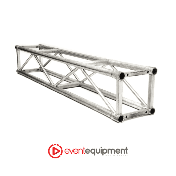 1.5 metre silver aluminium box truss with 500mm square profile, available for hire in Melbourne, Sydney, and Brisbane