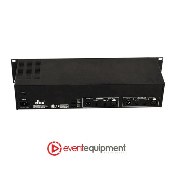 Rear panel of DBX iEQ-31 equaliser showing input and output connectors, ideal for AV system integration in Melbourne, Sydney, and Brisbane.