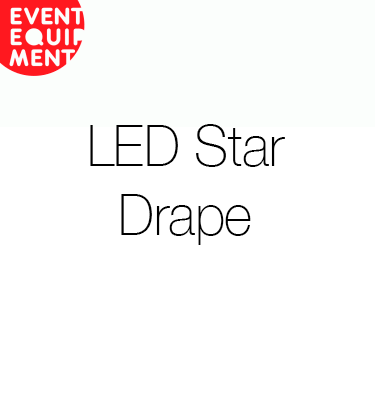 LED star drape hire