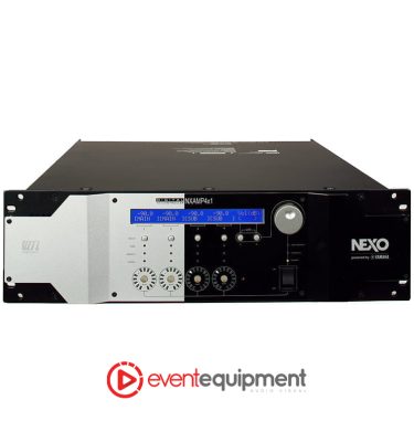 Nexo NXAMP 4X1 powered amplifier with built-in DSP available for hire in Melbourne and Sydney for high-performance event audio.