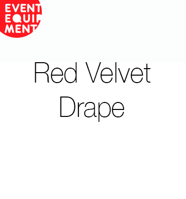 Red Velvet Drape Hire