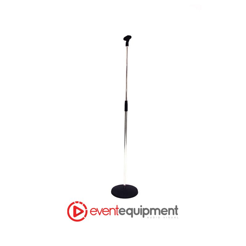 Round Base Straight Mic Stand Hire in Melbourne, Sydney and Brisbane Round Base Straight Mic Stand Hire