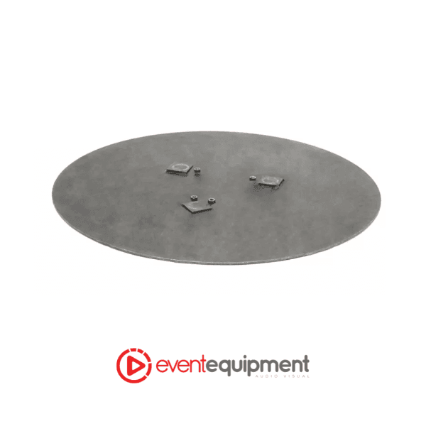 Heavy-duty base plate for 300mm tri truss groundstack, available for hire in Melbourne, Sydney, and Brisbane