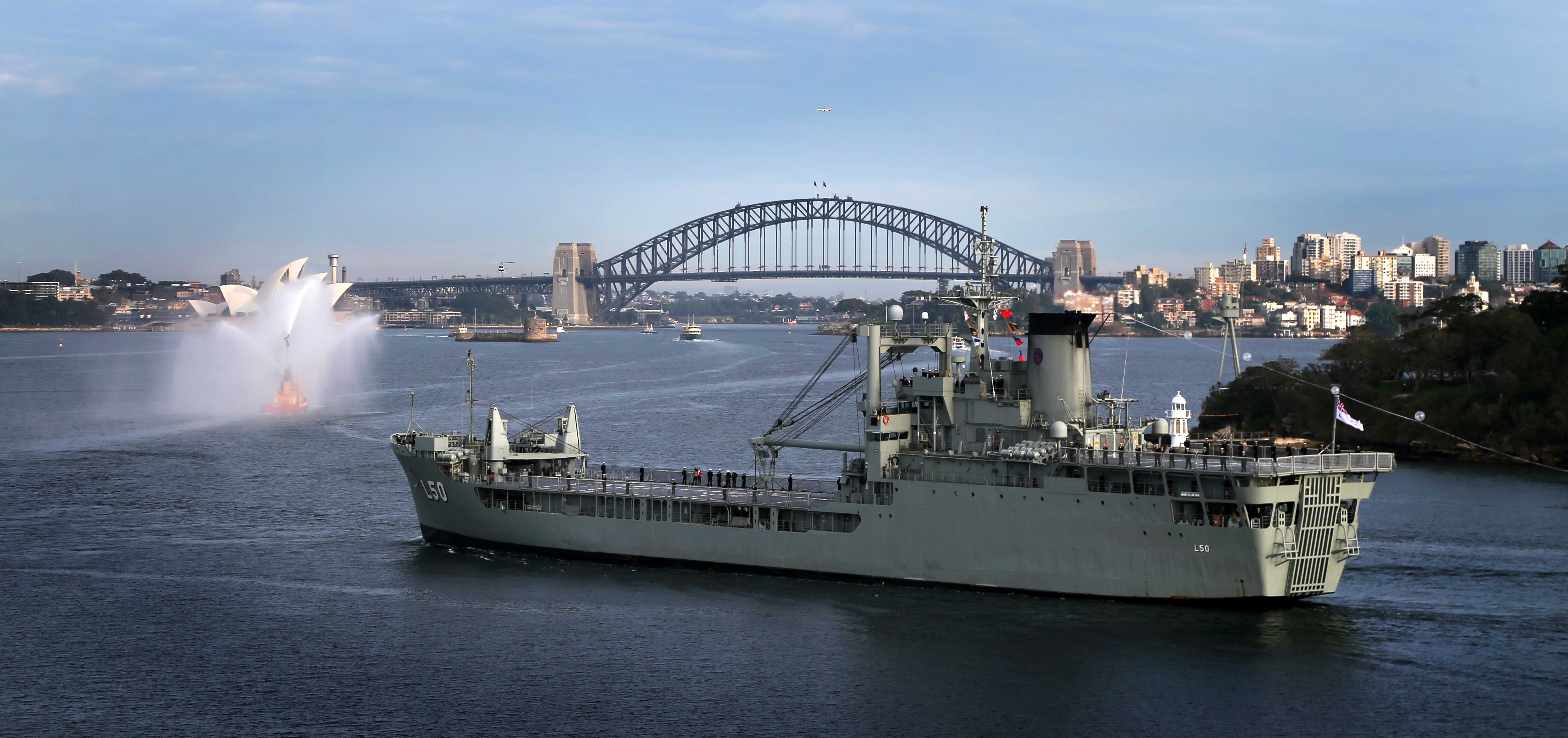 HMA Ships Task Group entry into Sydney