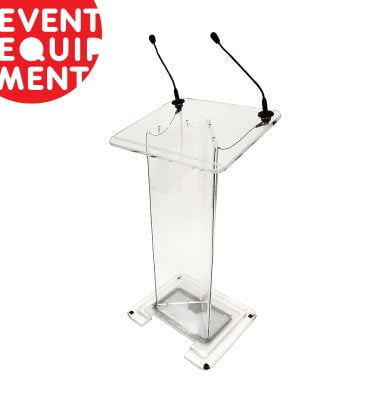 Clear Lectern Hire