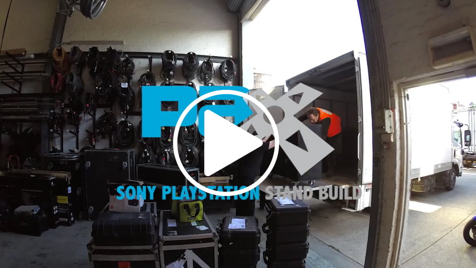 Sony Playstation Stand Build at PAX