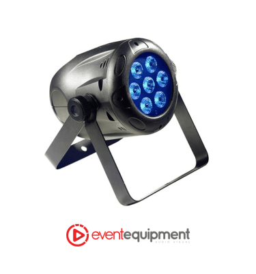 MiniPar 16W RGB compact LED light for small features and uplighting, available for hire in Melbourne, Sydney, and Brisbane