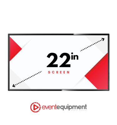 Hire our 22 inch TV screens & monitors in Melbourne, Sydney and Brisbane