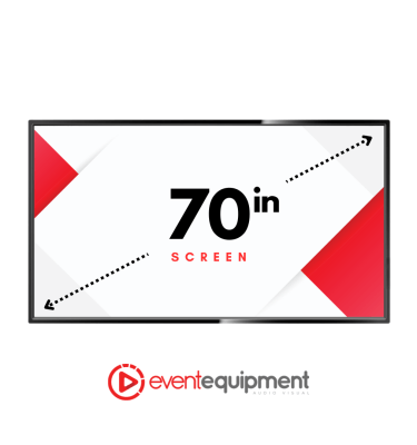 Hire our 70 inch TV screens and monitors in Melbourne, Sydney and Brisbane
