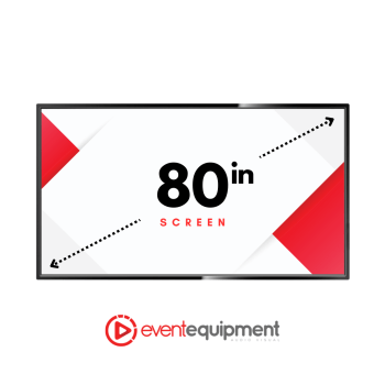 80 Inch TV Screen Hire - Event Equipment