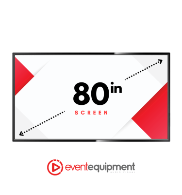 Hire our 80 inch TV screens and monitors in Melbourne, Sydney and Brisbane