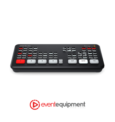 ATEM Mini live production switcher available for hire in Melbourne, Sydney, and Brisbane