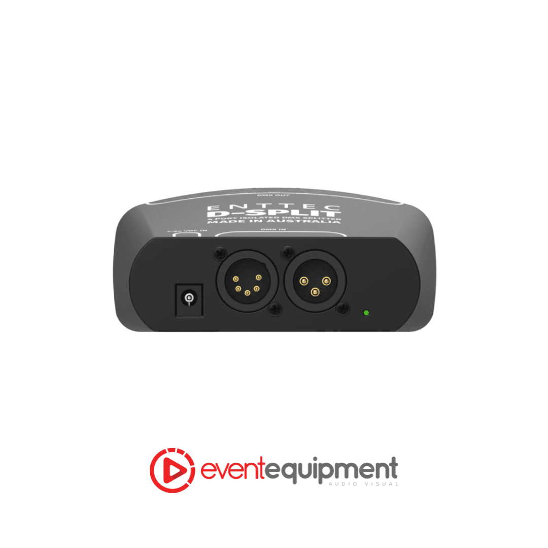 DMX Splitter Hire – ENTTEC D-Split Rear Panel Melbourne Sydney Brisbane