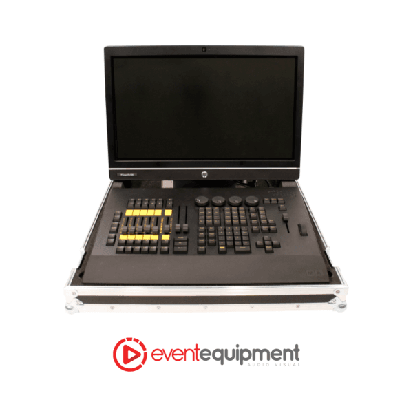 Detail of MA onPC Command Wing playback faders and command buttons, for hire in Melbourne, Sydney, and Brisbane