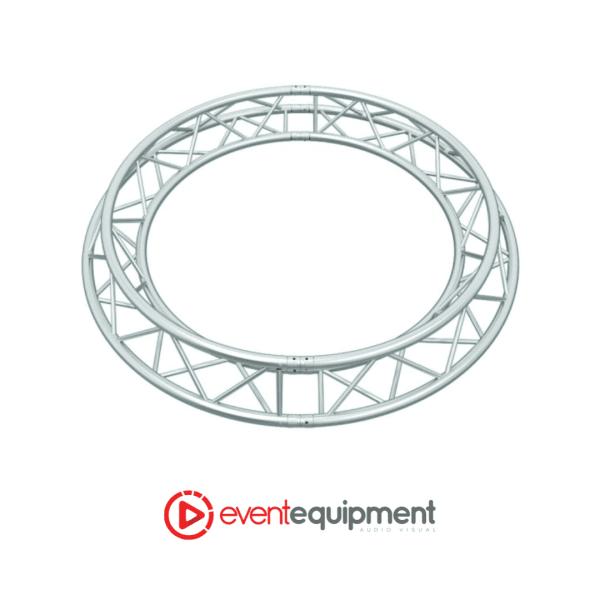 4 metre circular truss made from modular 300mm tri truss segments, available for hire in Melbourne, Sydney, and Brisbane